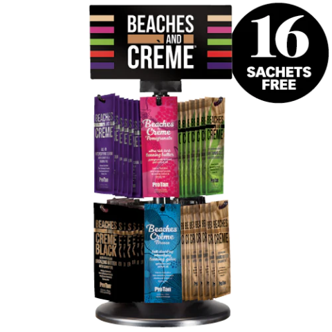 Pro Tan Beaches & Creme Sachet Display Deal